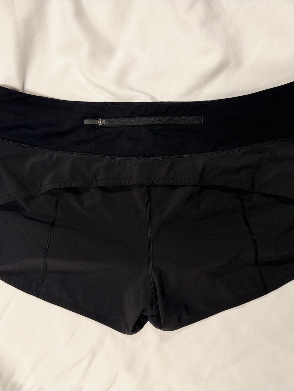 lululemon athletica Black Women's Athletic Running Shorts-10 - Picture 5 of 8